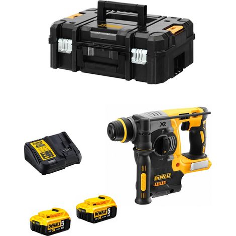 18V XR BL SDS-Plus Bohrhammer (2x5,0 Ah) im Koffer - DEWALT DCH273P2T-QW (1/5)