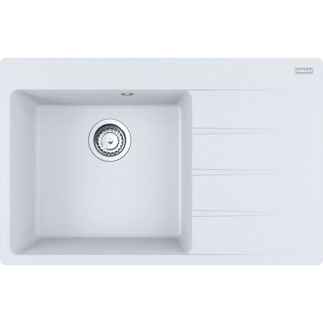 Franke Centro - Lavello in fragranite CNG 611-78 TL/2, 78x50 cm, ghiaccio bianco 114.0637.512