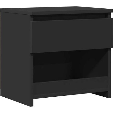 Maison Exclusive - Nachttisch Schwarz 40x30x39 cm Holzwerkstoff