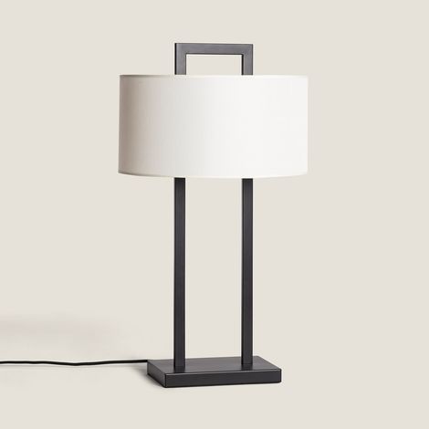 Lampada da Tavolo Metallo con USB e Interruttore Touch Tianna Nero (1/5)