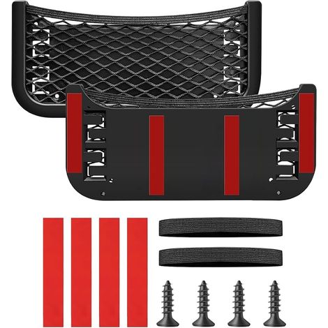 Aufbewahrungsnetz fürs Auto, universelle, multifunktionale, selbstklebende Organizer-Tasche fürs Auto, elastische Aufbewahrungstasche für Utensilien, Wohnmobil, Boote, Zuhause (1/5)