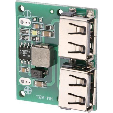 DC-DC-Abwärtslademodul 9 V/12 V/24 V auf 5 V 3 A mit zwei USB-Ausgängen (1/5)