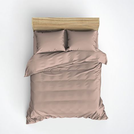 Parure de lit housse de couette 2 places en coton ranforce 260x220 Plain (1/5)