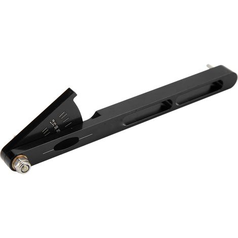 Indicateur d'usure de chaîne de vélo multifonctionnel, outil de mesure en alliage d'aluminium noir (1/5)