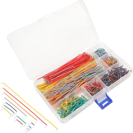 Set mit 840 Steckplatinen-Jumperdrähten, flexible Prototyping-Kabel mit Aufbewahrungsbox, flexibles Jumper-Set (1/5)