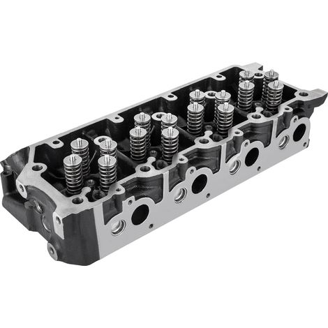 Mophorn Zylinderkopfbaugruppe Ersatz, 6,4 l Zylinderkopf aus Gusseisen für 08–10 Ford F250 F350 F450 F550