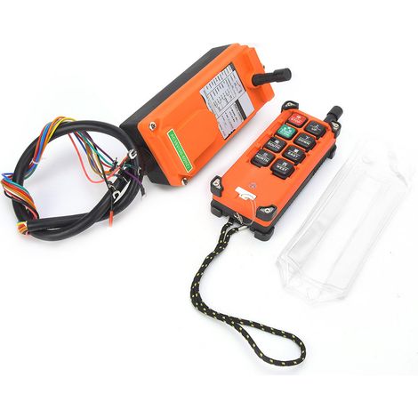 Télécommande Industrielle pour Pont Roulant, Haute Sensibilité, 1 Récepteur + 1 Émetteur, IP65, Levage et Treuil (1/5)