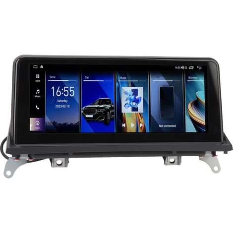 Écran Tactile HD 10.25" Autoradio GPS Multimédia Sans Fil CarPlay Android Auto Compatible BMW X5 X6 E70 E71 CIC 2009-2013 Conduite à Droite (1/5)