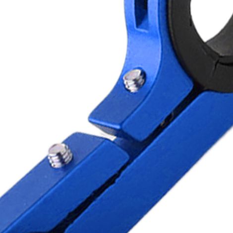 (Exklusiv in Südostasien) Gepäckträgerverlängerung, Halterung für Fahrradcomputer und Fahrradlicht, Fahrradzubehör und Taschenlampenhalter, Carbonfaser-Optik [Blau] Schlichter Rahmen – Carbonfaserrohr (1/5)