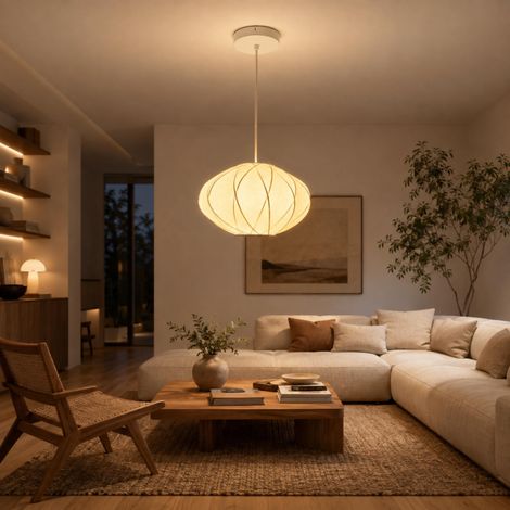 Lampada a sospensione di design "MERIDIA 300" - Paralume in