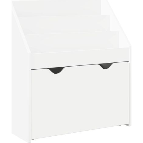 Kids Bookshelf White 60 x 29.5 x 69 cm Engineered Wood vidaXL
