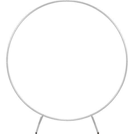 Arco Redondo de Fiestas Blanco 200cm x 210cm  Estructura para Globos  Decoración para Fiestas  Cumpleaños  Boda  Bautismo  Fiesta de Bebé