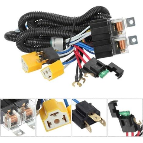 faisceaux de câblage de relais de phares, douilles en céramique pour ampoules de phares H4 (24 V) pour phares de voiture (1/5)