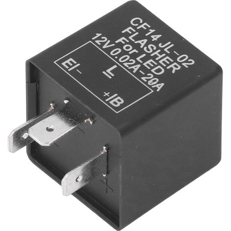 CF14 LED-Blinkerrelais, einstellbare Blinkgeschwindigkeit, 12 V DC