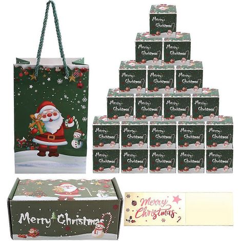 Explosion für Geld Geschenkset Explosion Frohe Weihnachten Grün (1/5)