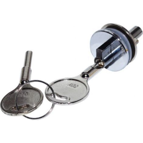Glass door lock. Sliding door lock. Round glass lock. (1/4)