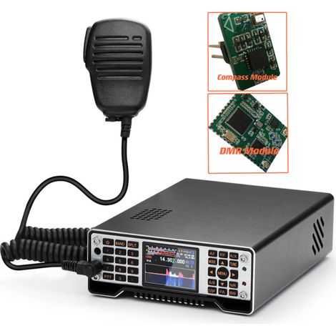 Émetteurs-récepteurs radio logiciels Q900 100 kHz-2 GHz tous modes SSB, CW, RTTY, AM, modulation de fréquence, Bluetooth intégré, carte son, modules de communication par port série (1/5)