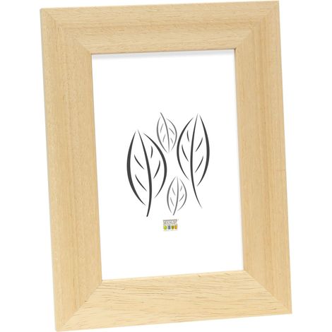 Cadre Photo Bois Naturel Large 15 x 20cm (1/5)