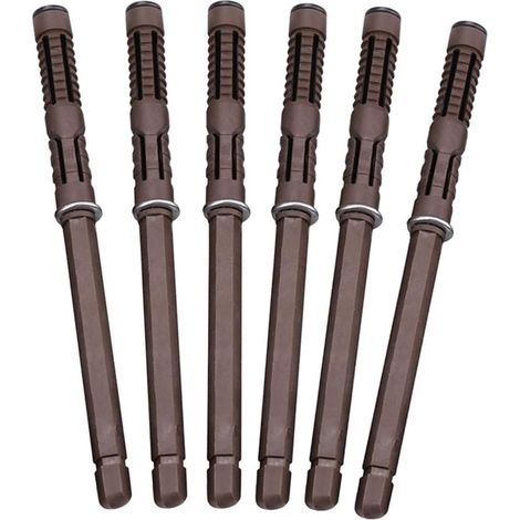 [6 Stück] Unsichtbare Wandhalterung für schwebendes Regal Ø12x120 mm - AquaForge