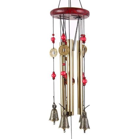 Tube en métal cloches de vent Carillon Carillon à vent Incroyable Carillon pour Home Garden Décoration (1/5)