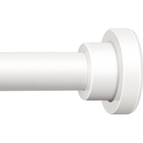 Tringle Rideau Extensible sans Percage, 81-137 cm, Blanc, Φ22mm (1/5)