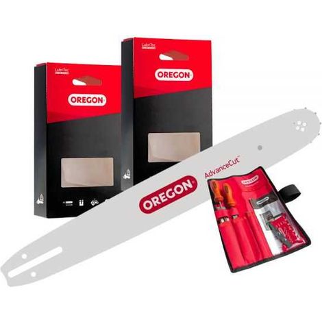 Kit Oregon Forestier Pro 3/8" – 45 cm – 68 maillons - guide + 2 chaînes + kit de lime - 654287 (1/4)