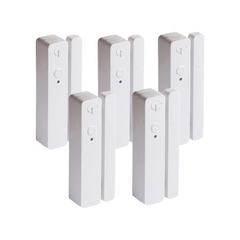 Delta Dore – Détecteur d'ouverture radio blanc Pack de 5 – Alimentation par piles – Portée radio 100-300m – Autonomie 10 ans – 6412325