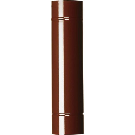 12 tubi 8x50 cm acciaio smaltato marrone tubo per stufa stufe a legna