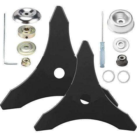 Lame de Rechange pour DéBroussailleuse Weed, Acier au Carbure avec Adaptateur, (Arbre de 25,4 Mm ou 20 Mm) (1/5)