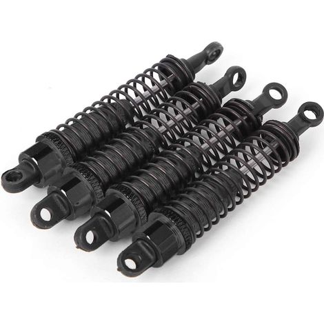 Amortisseurs Avant et Arrière de Voiture RC 80MM, Accessoire de Mise à Niveau Durable pour RGT 136100 1/10, Alliage D'aluminium, 3 Couleurs, Paquet de 4 (Noir 68126BL) (1/5)