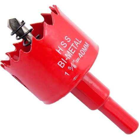 Scie-cloche bi-métal HSS 40 mm pour bois et métal (1/5)