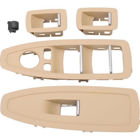 Garniture de panneau de bouton de commutateur de voiture, remplacement pour BMW Série 1 3 4 F20 F30 F31 2012-2019, couleur beige, couvercle de console intérieure (1/5)