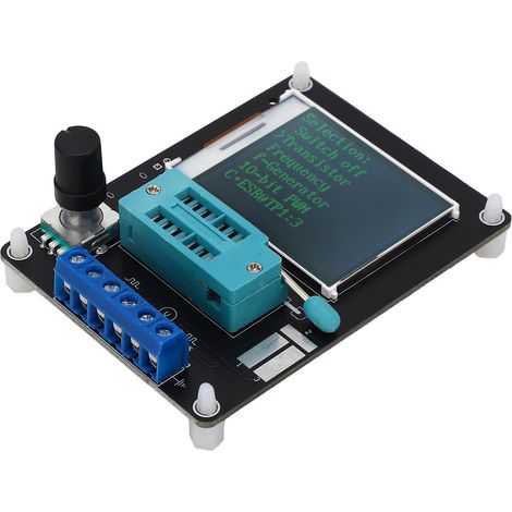 DC5V Transistortester mit 1,77-Zoll-TFT-Farbbildschirm, Kapazitäts-, Induktivitäts-, ESR- und Spannungs-/Frequenzmessung (Englische Vollversion) (1/5)