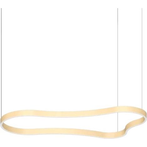 Ideal Lux Sospensione Waves-2 1 luce LED integrato oro materie plastiche alluminio (1/2)