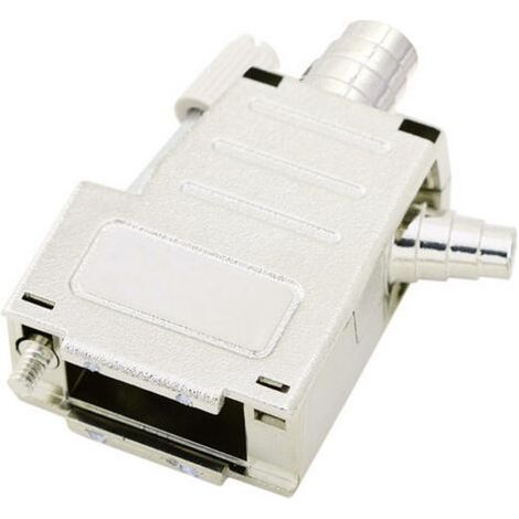 ENCITECH CAPOT SUB-D 9 PÔLES DSSK-M-09-L-K 6260-0106-01 PLASTIQUE, MÉTALLISÉ 180 °, 45 ° ARGENT 1 PC(S) (1/3)
