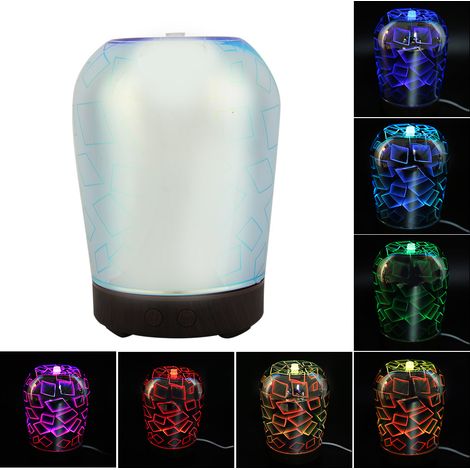 Diffuseur d'arômes ultrasonique 100 ml avec humidificateur et veilleuse LED (1/5)