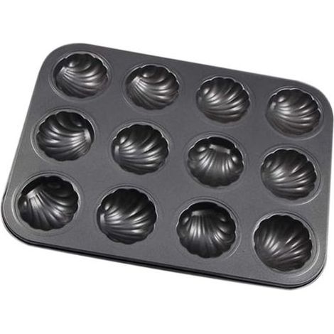 Plaque De Cuisson En Forme De Coquille Moule À Madeleine Antiadhésif À 12 Cavités Moule À Gâteau En Acier Au Carbone Plaque De Cuisson En Forme De Coq (1/5)