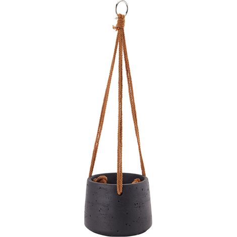 Nordic Hanging Balcony Spider Plant Potted Black Hanging Pot