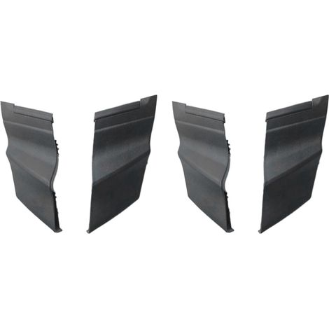 Due pannelli laterali della griglia del cofano tergicristallo anteriore adatti per Toyota Yaris berlina a quattro porte dal 2006 al 2010.