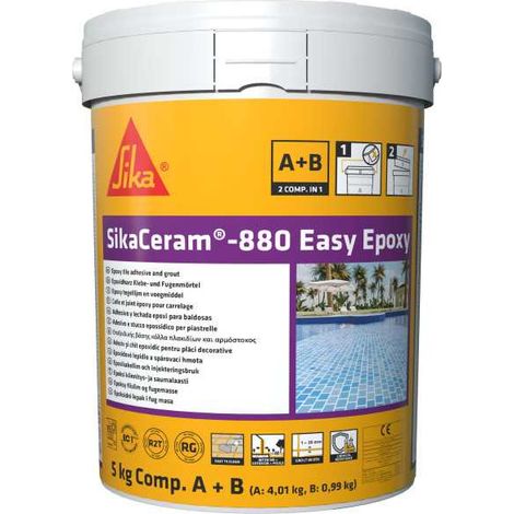 SikaCeram-880 Easy Epoxy (AB) Blanco Lote 5 Kg SIKA