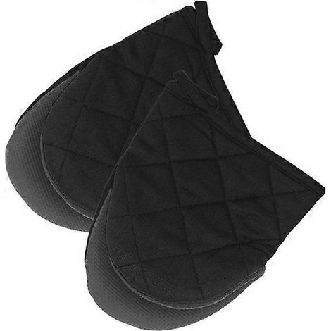 Qulable - 1 paire de maniques courtes Gants de cuisine en silicone résistants à la chaleur jusqu'à 260 °C (500 °F) Mini maniques antidérapantes avec boucle de suspension (1/5)