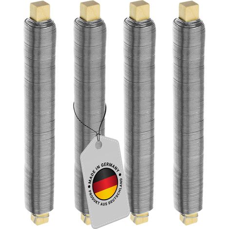 Bindedraht verzinkt Blumendraht Wickeldraht Floristendraht 35m Farbe Silber (1/4)