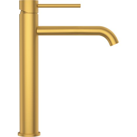 BALNEO Robinet Mitigeur de Lavabo haut or Acier inoxydable  Mitigeur monocommande pour lavabo CASCADE (1/5)