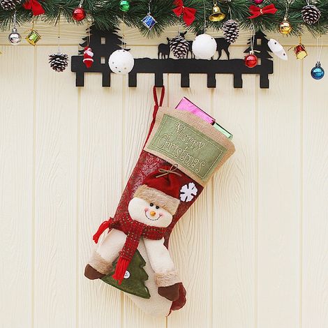 Nouvelles décorations de Noël : bas de Noël, bricolages, bonhomme de neige, pendentif pour sapin de Noël (1/5)