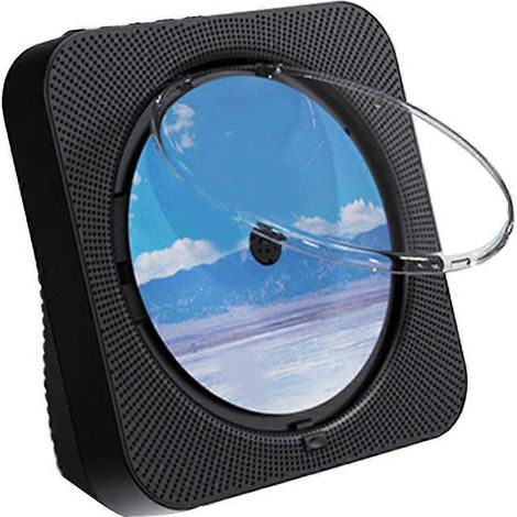 KC-718 Tragbarer CD-Player – Bluetooth, zwei Lautsprecher, UKW-Radio, USB, Kopfhörermodus, Stereoklang, Schwarz, EU-Stecker (1/5)