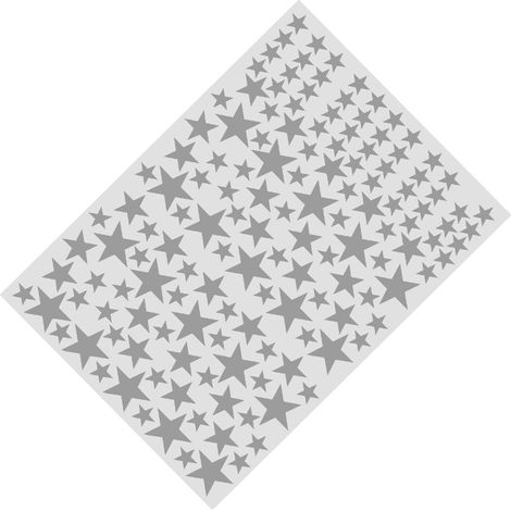 150 Stück abnehmbare DIY-Wandaufkleber aus PVC-Vinyl, Kunstaufkleber für Wohnzimmer, Heimdekoration, Grau (1/5)