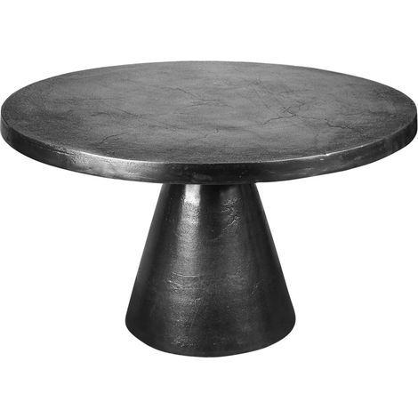 Table ronde Chloé noire 50x50 cm – Métal noir – Finition artisanale – Pour intérieur moderne – Table Passion