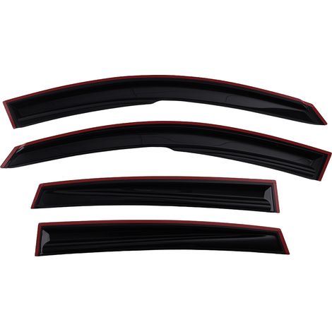 4PC Window Rain Visors for Ford Fiesta MK6 2002-2008 Wind Deflectors Black (1/5)