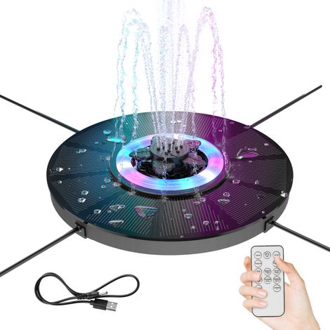 Solarpumpe für Springbrunnen und Vogeltränken – Verbessertes 4W-Modell – Drehbare Düse – Selbsttragende Schwimmpumpe – Für Teiche, Gärten, Außenbereich (1/4)