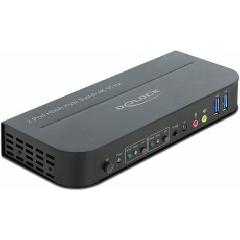 Delock 11481 Switch KVM HDMI nero 4K 60 Hz (1/4)